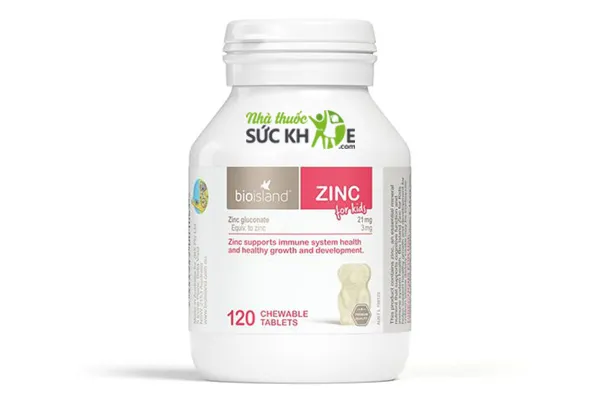 uống kẽm v&agrave; vitamin D3 c&ugrave;ng l&uacute;c được kh&ocirc;ng, Vi&ecirc;n kẽm Bio Island Zinc&nbsp;