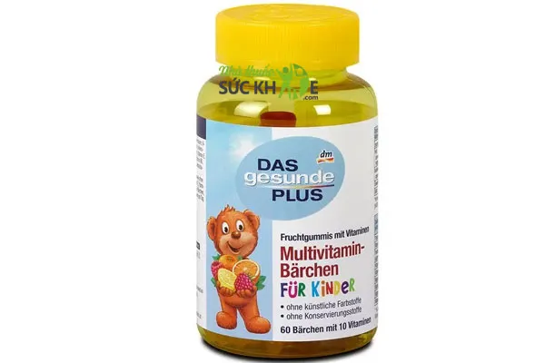 Kẹo gấu Das Gesunde Plus bổ sung vitamin tổng hợp cho bé