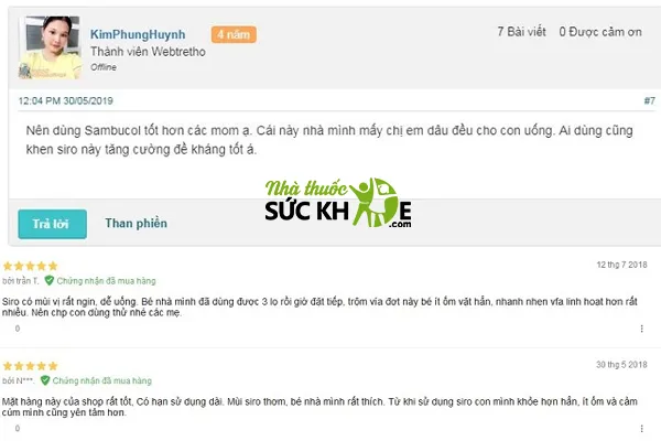 Review thuốc tăng sức đề kh&aacute;ng cho trẻ loại n&agrave;o tốt? Sambucol