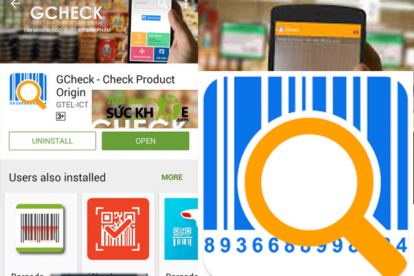 App Gcheck tr&ecirc;n điện thoại th&ocirc;ng minh