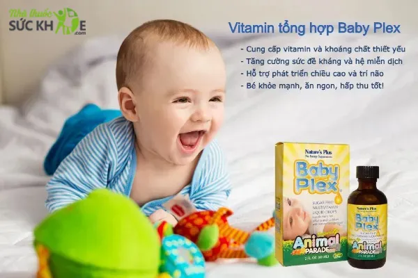 Vitamin tổng hợp Baby Plex hỗ trợ ti&ecirc;u h&oacute;a, cải thiện biếng ăn