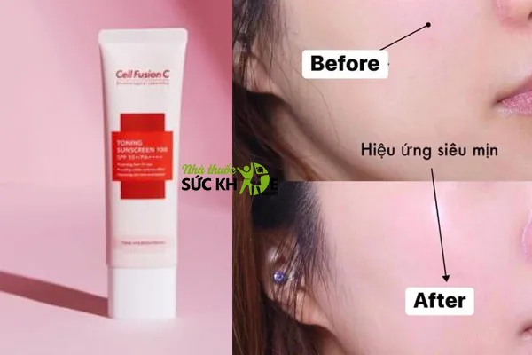 Kem chống nắng cho da hỗn hợp thi&ecirc;n dầu m&ugrave;a đ&ocirc;ng Cell Fusion C Toning Sunscreen 100