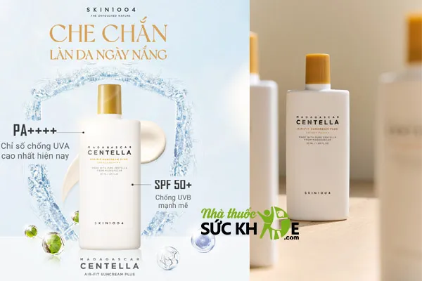 Kem chống nắng cho da dầu mụn nhạy cảm Centella Skin1004