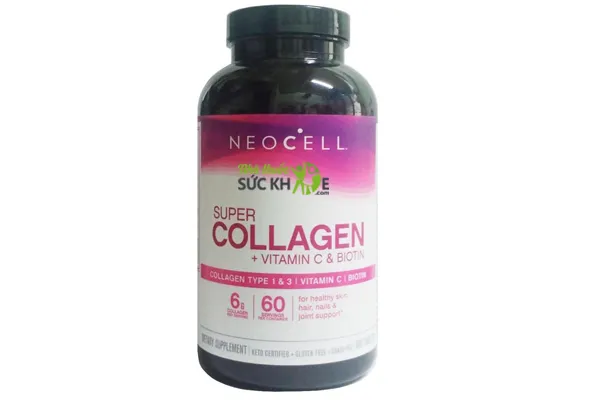 Vi&ecirc;n uống đẹp da của Mỹ NeoCell Super Collagen +C Type 1&3
