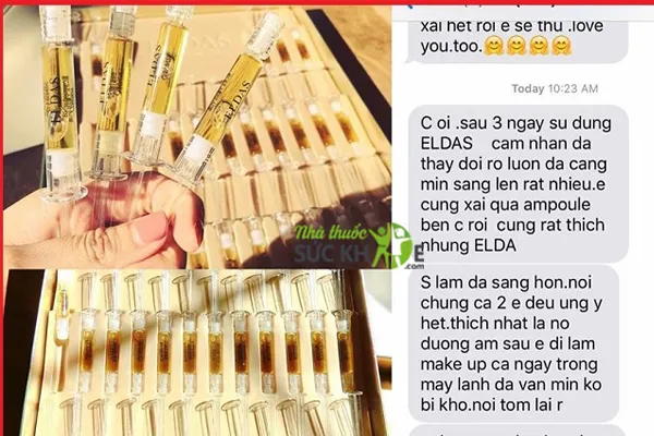 Serum chống l&atilde;o h&oacute;a H&agrave;n Quốc Eldas được đ&aacute;nh gi&aacute; cao