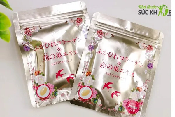 Vi&ecirc;n uống chống l&atilde;o h&oacute;a da Collagen tươi v&agrave; Nhau thai Nhật Bản&nbsp;