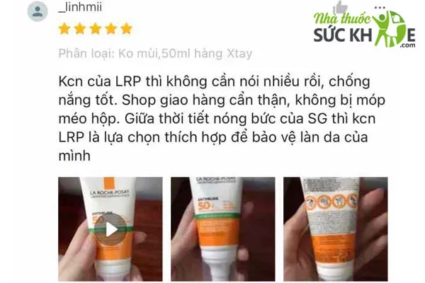 Review kem chống nắng nâng tone dành cho da dầu La Roche Posay