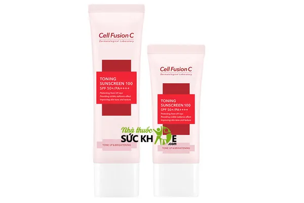 Kem chống nắng nâng tone cho da dầu mụn Cell Fusion C