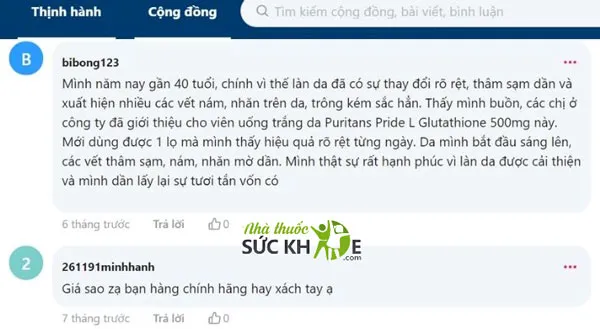review Vi&ecirc;n uống Puritan's Pride Premium L-Glutathione 500mg