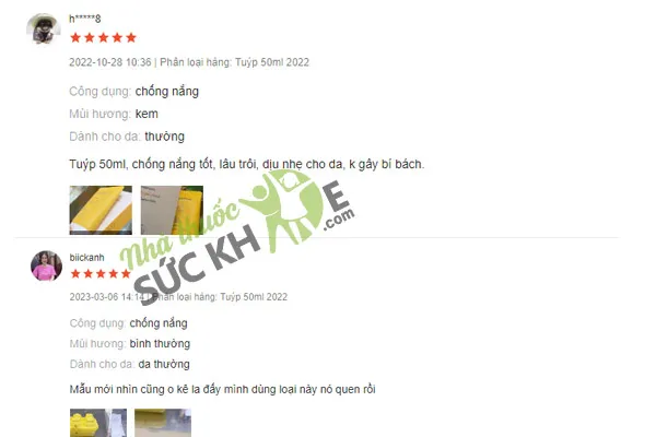 Đánh giá của khách hàng về kem chống nắng Innisfree Triple Care