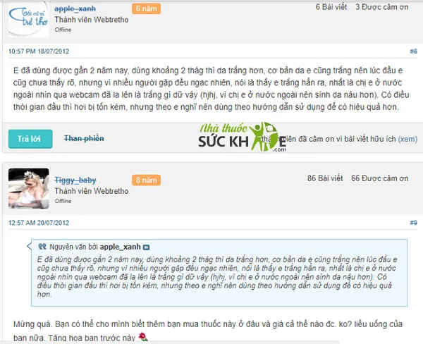 review Vi&ecirc;n uống Glutathione White 800