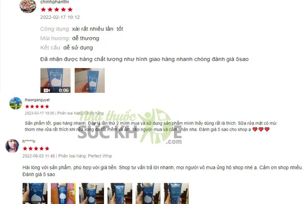 Review sữa rửa mặt Shiseido Senka Perfect Whip từ người d&ugrave;ng
