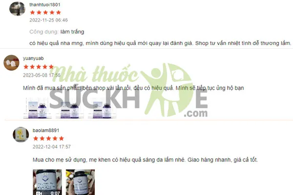 review Vi&ecirc;n uống trắng da Relumins Advance White
