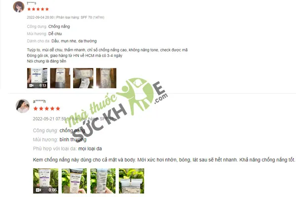 Review kem chống nắng Neutrogena từ người dùng
