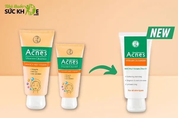 Sữa rửa mặt Acnes nghệ trị mụn