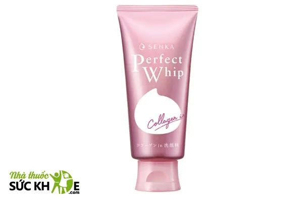 Sữa rửa mặt Shiseido chống l&atilde;o h&oacute;a Senka Perfect Whip Collagen In