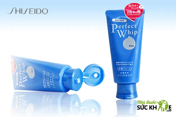 Sữa rửa mặt Shiseido m&agrave;u xanh Senka Perfect Whip