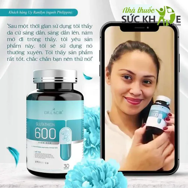review Vi&ecirc;n uống Glutathione 600 Dr Lancir