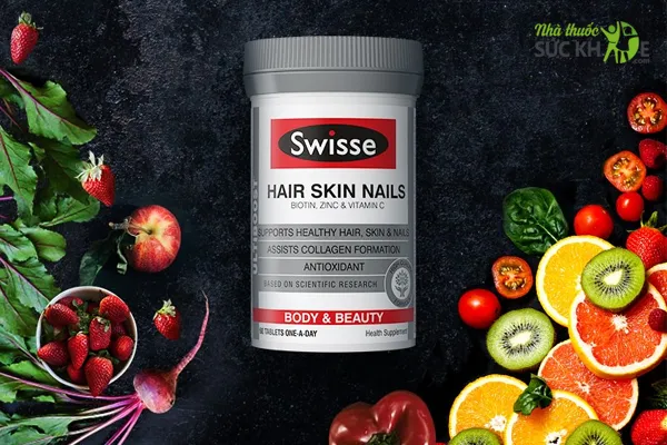 Vi&ecirc;n uống đẹp da, t&oacute;c v&agrave; m&oacute;ng Swisse Skin Hair Nail