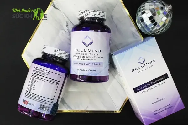 Vi&ecirc;n uống trắng da Relumins Advance White