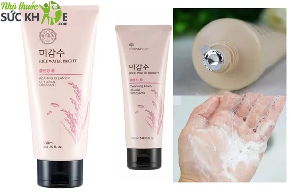 Sữa rửa mặt The Face Shop Rice Water Bright Cleansing Foam&nbsp;