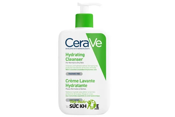 Sữa rửa mặt se kh&iacute;t lỗ ch&acirc;n l&ocirc;ng cho da kh&ocirc; CeraVe Hydrating Cleanser