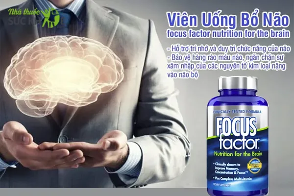Thuốc bổ n&atilde;o cho học sinh &ocirc;n thi Focus Factor Nutrition For Brain