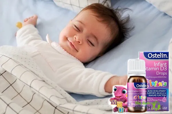 Ostelin Infant Vitamin D3 Drop bổ sung Vitamin D cho b&eacute; 