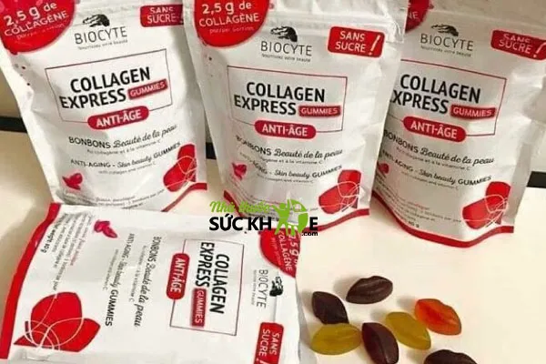 Collagen Ph&aacute;p dạng kẹo dẻo Express Biocyte