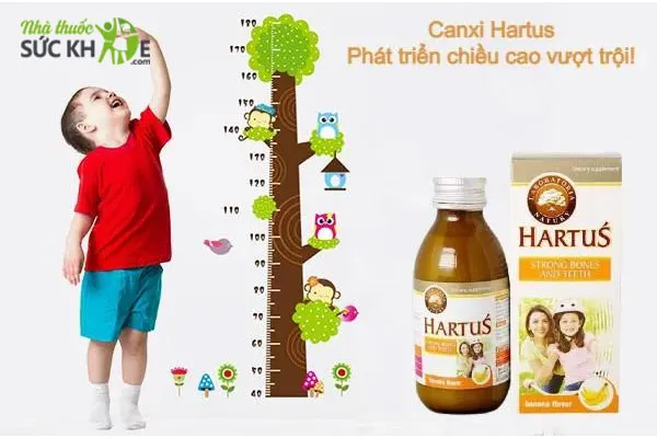 Canxi Hartus cho trẻ từ 4 th&aacute;ng trở l&ecirc;n