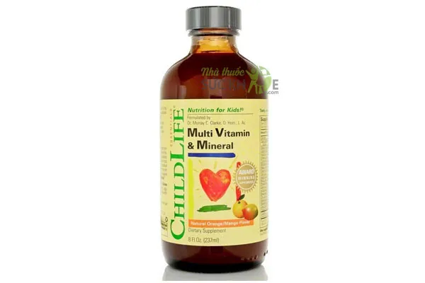  Vitamin cho b&eacute; 1 tuổi Multivitamin & Mineral Childlife