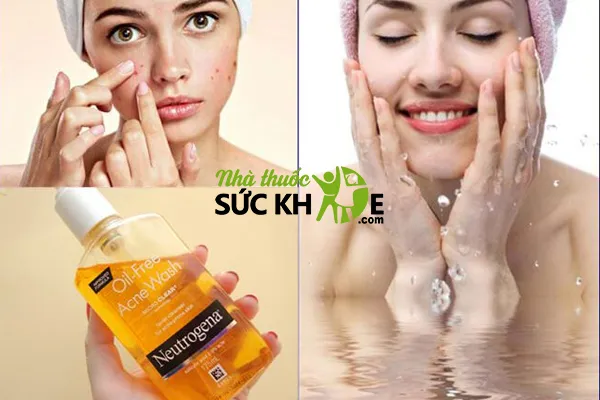 Sữa rửa mặt Neutrogena Oil- Free Acne Wash