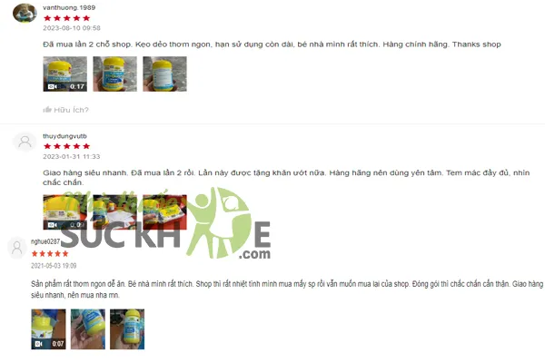 Đ&aacute;nh gi&aacute; Kẹo Nature's Way Kids Smart