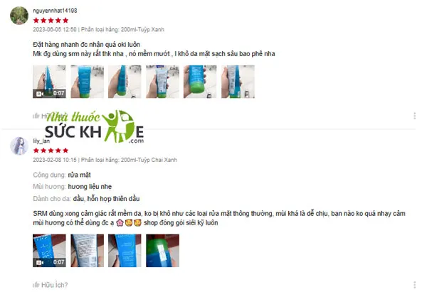 Review sữa rửa mặt Bioderma Sebium Foaming Gel từ người dùng