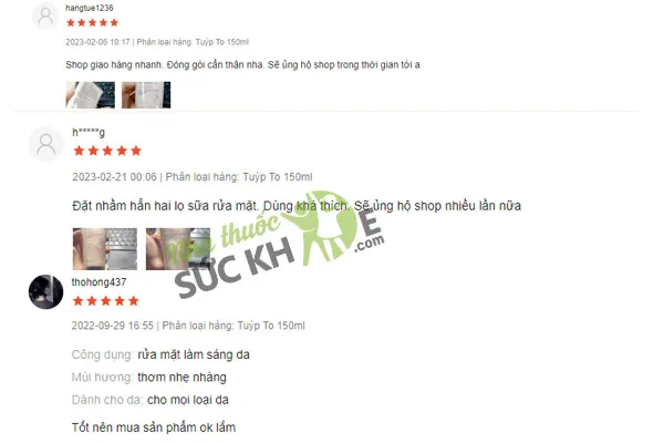 Review sữa rửa mặt gạo dưỡng ẩm trắng da