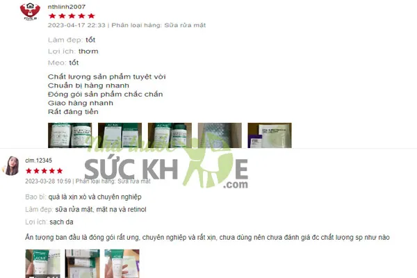 Đ&aacute;nh gi&aacute; sữa rửa mặt Some By Mi từ người d&ugrave;ng