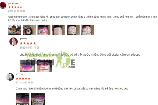 Đánh giá của người dùng về Collagen Neocell dạng bột
