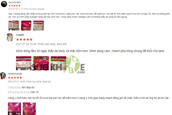 Đánh giá của người dùng về Collagen dạng bột The Collagen Shiseido