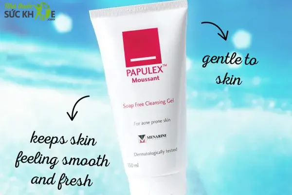 Là dòng sữa rửa mặt Dược mỹ phẩm Pháp Papulex Moussan