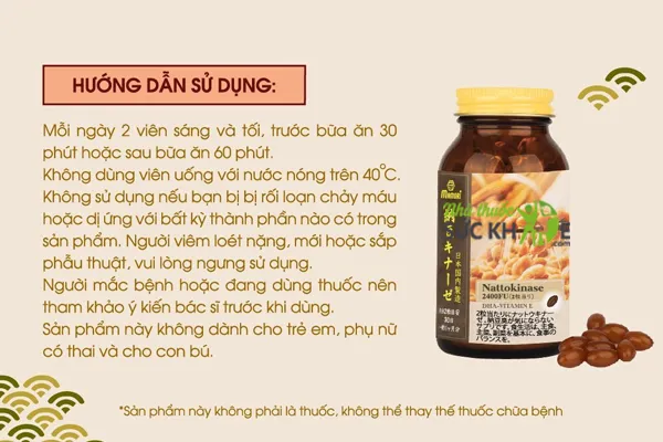 Thuốc chống đột quỵ Nhật Mamori Nattokinase 2400FU