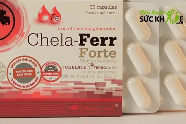 Vi&ecirc;n bổ sung sắt Chela-Ferr Forte