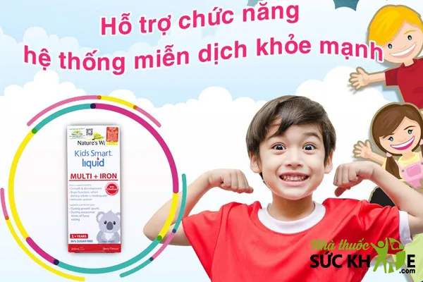 Thuốc sắt cho bé Nature’s Way Kids Smart Multi Iron Liquid