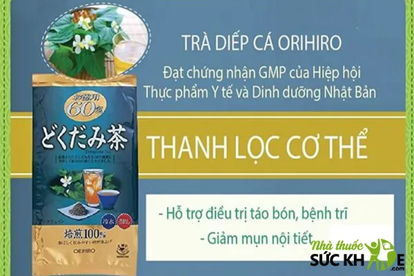 Trà Diếp cá hỗ trợ Thải Độc Orihiro