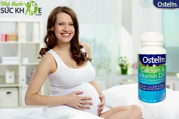 Canxi cho b&agrave; bầu Ostelin Calcium & Vitamin D3, canxi cho b&agrave; bầu 3 th&aacute;ng giữa, review canxi cho b&agrave; bầu