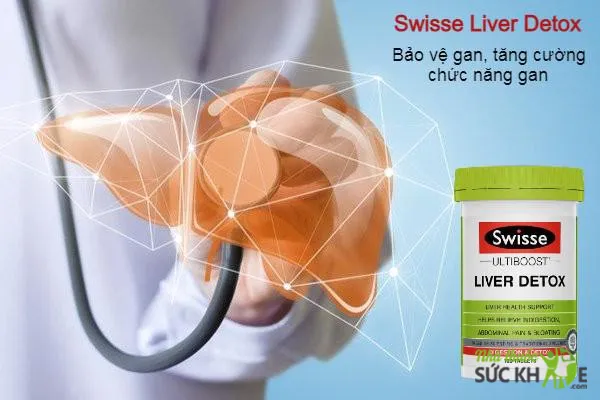 Thuốc giải độc gan trị mụn tốt nhất của &Uacute;c Swisse Liver Detox