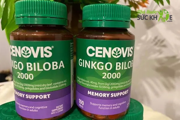 Thuốc bổ não Úc Ginkgo Biloba 2000 của Cenovis