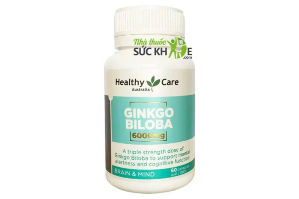Vi&ecirc;n uống bổ n&atilde;o Healthy Care Ginkgo Biloba 6000mg