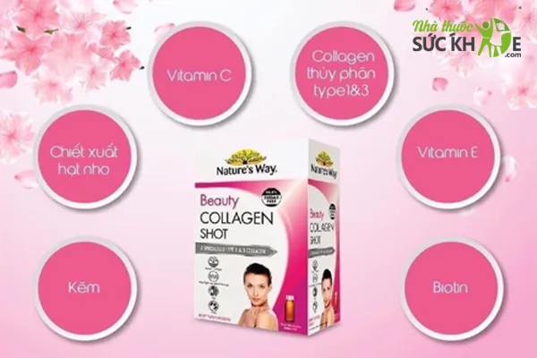 Collagen &Uacute;c dạng vi&ecirc;n Beauty Collagen Nature&rsquo;s Way