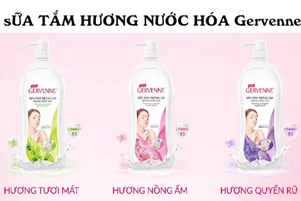 Sữa tắm nước hoa cao cấp Gervenne&nbsp;