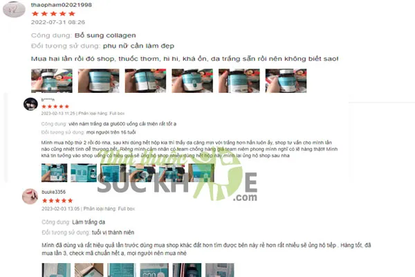 Review vi&ecirc;n uống trắng da Glutathione 600 Dr Lacir từ người d&ugrave;ng